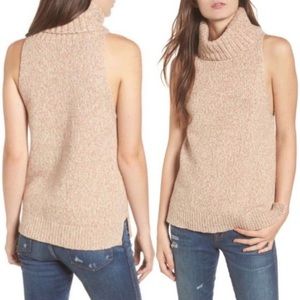 Madewell blush pink sleeveless turtleneck sz S
